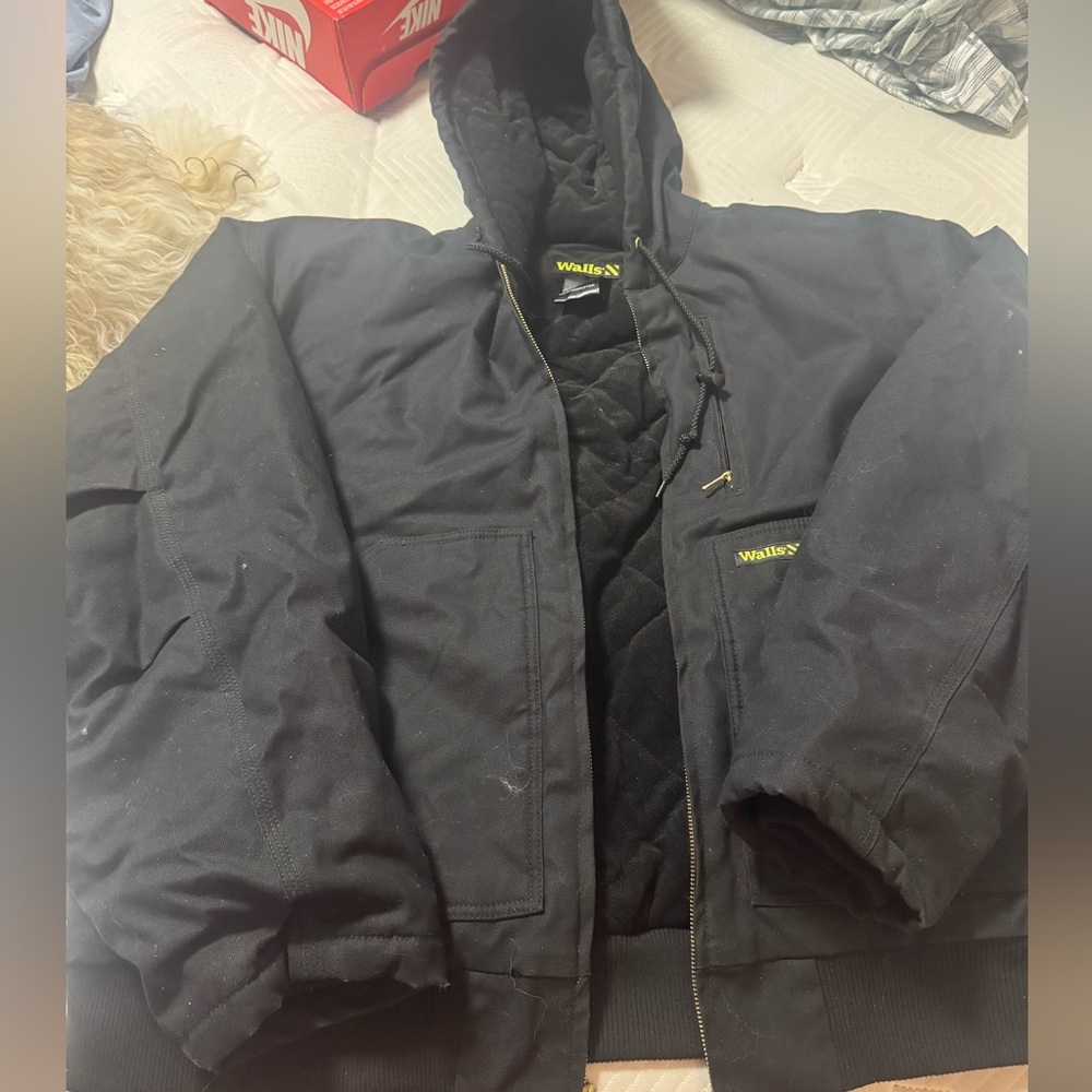 Walls Men's Black Quilted Puffer Jacket